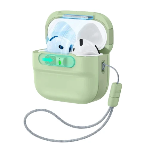 Etui ESR FlickLock Magnetic Case do MagSafe do Apple AirPods 4, Apple AirPods 5, zielone (10/10)