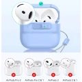 Etui ESR FlickLock Magnetic Case do MagSafe do Apple AirPods 4, Apple AirPods 5, niebieskie (5/10)