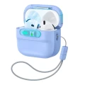 Etui ESR FlickLock Magnetic Case do MagSafe do Apple AirPods 4, Apple AirPods 5, niebieskie (9/10)