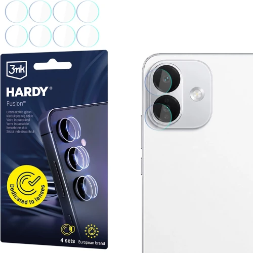 4x Szkło hybrydowe na soczewki aparatu, 3mk Hardy Fusion Lens Protection do Xiaomi Redmi Note 17 Pro 5G (1/9)
