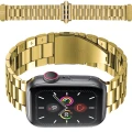 Pasek ze stali nierdzewnej Bizon Strap Watch Aura do Apple Watch 44/45/46/49 mm, złoty (1/6)