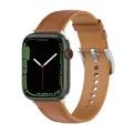 Skórzany pasek Bizon Strap Watch Casual do Apple Watch 44/45/46/49 mm, jasnobrązowy (1/5)