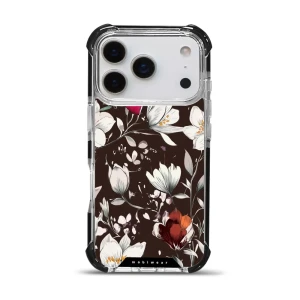 Etui ochronne do iPhone 18 Pro do MagSafe, Mobiwear Elite Bumper, nocny bukiet