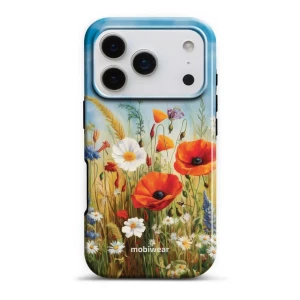 Etui ochronne do iPhone 18 Pro, Mobiwear Elite Pro, łąkowe kwiaty