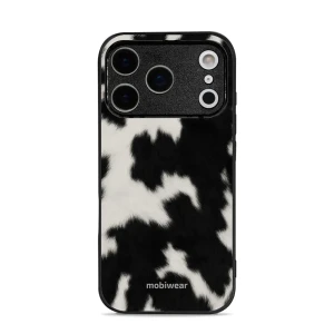 Etui ochronne do iPhone 18 Pro, Mobiwear Glossy Case, krowie futerko