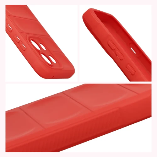 Pancerne etui + szkło hartowane Bizon Tur Pack do Oppo Reno16 F / Reno16 FS, czerwone (8/10)