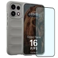 Pancerne etui + szkło hartowane Bizon Tur Pack do Oppo Reno16 F / Reno16 FS, jasnoszare (1/10)