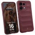 Pancerne etui + szkło hartowane Bizon Tur Pack do Oppo Reno16 F / Reno16 FS, burgundowe (3/10)