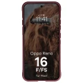 Pancerne etui + szkło hartowane Bizon Tur Pack do Oppo Reno16 F / Reno16 FS, burgundowe (6/10)