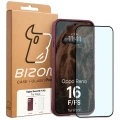 Pancerne etui + szkło hartowane Bizon Tur Pack do Oppo Reno16 F / Reno16 FS, burgundowe (10/10)
