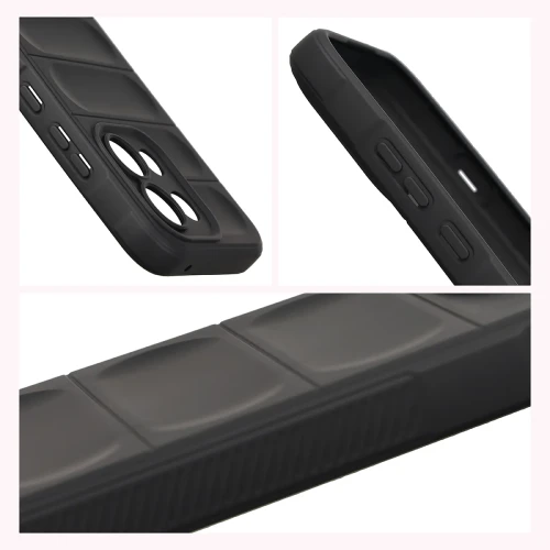 Pancerne etui + szkło hartowane Bizon Tur Pack do Oppo Reno16 F / Reno16 FS, czarne (8/10)