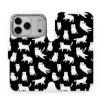 Etui z klapką do iPhone 18 Pro, Mobiwear Book, kotki luna