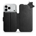 Etui z naturalnej skóry do iPhone 18 Pro Max, Mobiwear Leather, czarne