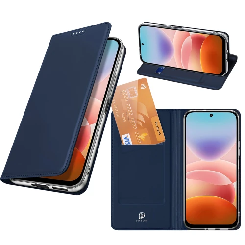 Etui z klapką Dux Ducis Skin Pro do Xiaomi Redmi 17 4G/5G, granatowe (1/12)