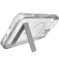 Etui ZAGG Milan Snap Kickstand do MagSafe do iPhone 18 Pro Max / 17 Pro Max, przezroczysto-srebrne z brokatem (2/7)
