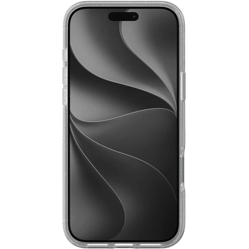 Etui ZAGG Milan Snap Kickstand do MagSafe do iPhone 18 Pro Max / 17 Pro Max, przezroczysto-srebrne z brokatem (7/7)
