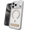 Etui ZAGG Milan Snap Kickstand do MagSafe do iPhone 18 Pro Max / 17 Pro Max, przezroczysto-złote z brokatem (1/6)