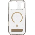 Etui ZAGG Milan Snap Kickstand do MagSafe do iPhone 18 Pro Max / 17 Pro Max, przezroczysto-złote z brokatem (3/6)