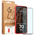 Pancerne etui + szkło hartowane Bizon Tur Pack do Motorola Edge 70 Max, czerwone (10/10)