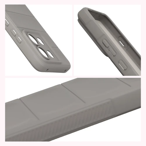 Pancerne etui + szkło hartowane Bizon Tur Pack do Motorola Edge 70 Max, jasnoszare (8/10)