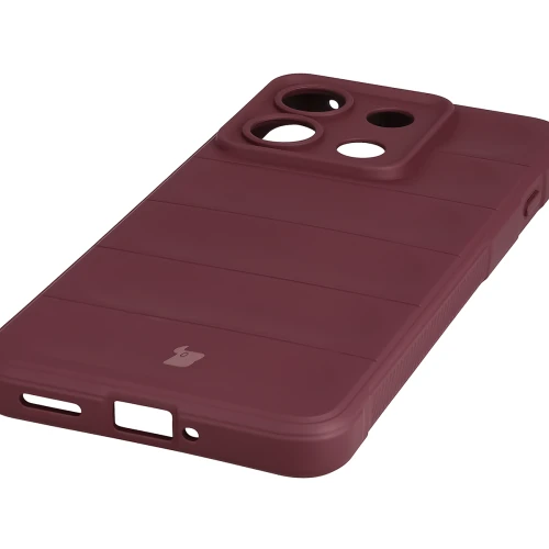 Pancerne etui + szkło hartowane Bizon Tur Pack do Motorola Edge 70 Max, burgundowe (4/10)