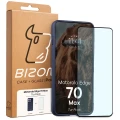 Pancerne etui + szkło hartowane Bizon Tur Pack do Motorola Edge 70 Max, granatowe (10/10)