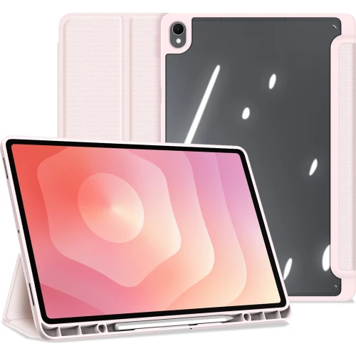 Etui z klapką Dux Ducis Toby do Galaxy Tab S12 Plus, różowy (6/12)
