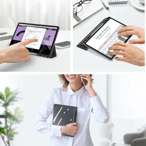 Etui z klapką Dux Ducis Toby do Galaxy Tab S12 Plus, czarne (9/12)