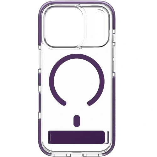 Etui ZAGG Santa Cruz Snap Kickstand do MagSafe do iPhone 18 Pro / 17 Pro, przezroczysto-fioletowe (3/7)