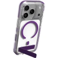 Etui ZAGG Santa Cruz Snap Kickstand do MagSafe do iPhone 18 Pro / 17 Pro, przezroczysto-fioletowe (6/7)