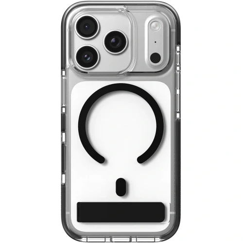 Etui ZAGG Santa Cruz Snap Kickstand do MagSafe do iPhone 18 Pro Max / 17 Pro Max, przezroczysto-czarne (5/6)