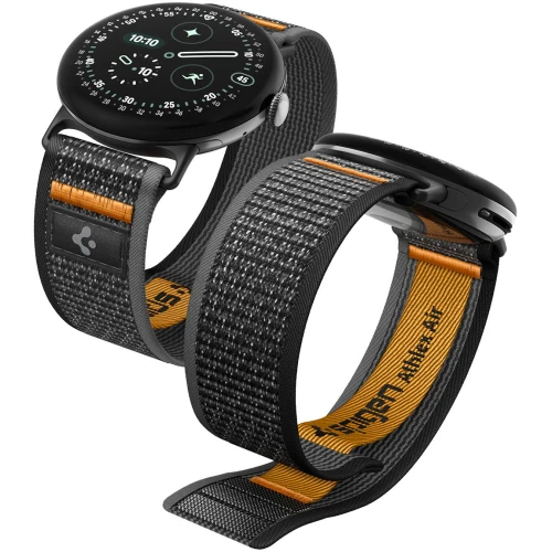 Pasek Spigen Athlex Air do Google Pixel Watch 5 (41mm) / 4 (41mm) / 3 (41mm) / 2 (41 mm), czarno-pomarańczowe (1/14)