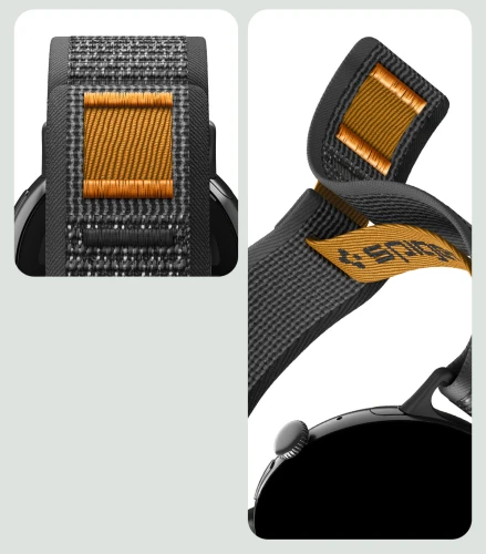 Pasek Spigen Athlex Air do Google Pixel Watch 5 (41mm) / 4 (41mm) / 3 (41mm) / 2 (41 mm), czarno-pomarańczowe (6/14)