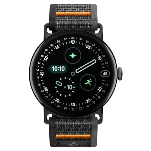 Pasek Spigen Athlex Air do Google Pixel Watch 5 (41mm) / 4 (41mm) / 3 (41mm) / 2 (41 mm), czarno-pomarańczowe (13/14)