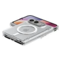 Etui Spigen Ultra Hybrid Pro Mag do MagSafe do iPhone Duo, przezroczysto-białe (13/14)