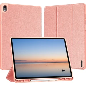Etui z klapką Dux Ducis Domo do Galaxy Tab S12 Plus, różowe