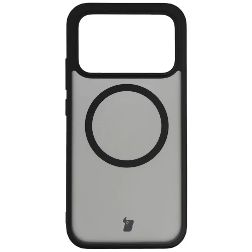 Etui z pierścieniem magnetycznym + szkło hartowane Bizon MatteO Pack do Xiaomi POCO F9 Pro, przydymione-czarne (2/9)