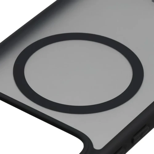 Etui z pierścieniem magnetycznym + szkło hartowane Bizon MatteO Pack do Xiaomi POCO F9 Pro, przydymione-czarne (4/9)