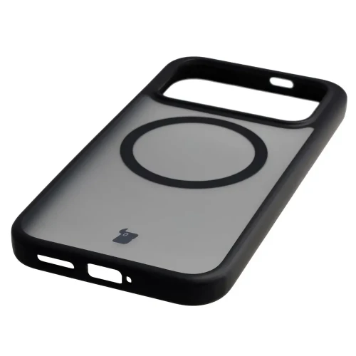 Etui z pierścieniem magnetycznym + szkło hartowane Bizon MatteO Pack do Xiaomi POCO F9 Pro, przydymione-czarne (7/9)