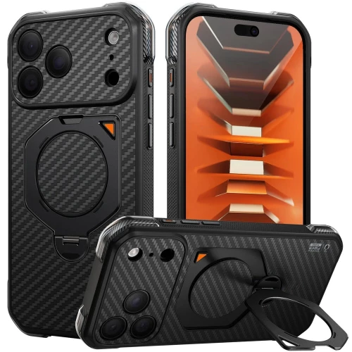 Etui Supcase UB Aero Mag Aramid (CC) do MagSafe do iPhone 18 Pro Max / 17 Pro Max, czarne (1/12)