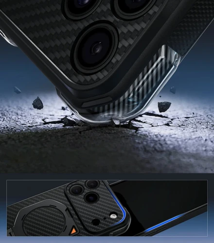 Etui Supcase UB Aero Mag Aramid (CC) do MagSafe do iPhone 18 Pro Max / 17 Pro Max, czarne (2/12)
