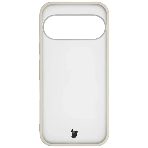 Etui + szkło hartowane Bizon Angelo Pack do Google Pixel 11 Pro XL / 10 Pro XL, półprzezroczyste z beżową ramką (2/8)