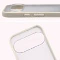Etui + szkło hartowane Bizon Angelo Pack do Google Pixel 11 Pro XL / 10 Pro XL, półprzezroczyste z beżową ramką (4/8)