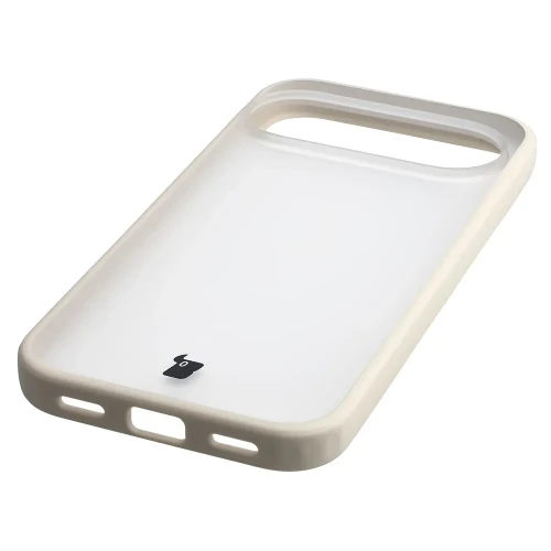 Etui + szkło hartowane Bizon Angelo Pack do Google Pixel 11 Pro XL / 10 Pro XL, półprzezroczyste z beżową ramką (6/8)