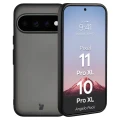 Etui + szkło hartowane Bizon Angelo Pack do Google Pixel 11 Pro XL / 10 Pro XL, przydymione z czarną ramką (3/8)