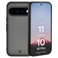 Etui + szkło hartowane Bizon Angelo Pack do Google Pixel 11 / 11 Pro / 10 / 10 Pro, przydymione z czarną ramką (3/8)