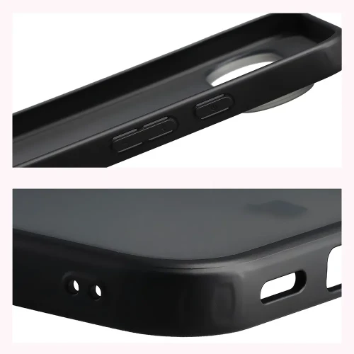 Etui + szkło hartowane Bizon Angelo Pack do Google Pixel 11 / 11 Pro / 10 / 10 Pro, przydymione z czarną ramką (5/8)