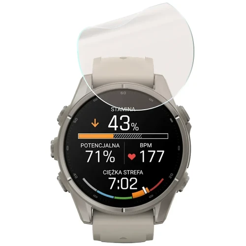 Folia matowa Bizon Watch Film Matte Duo do Garmin Fenix 9 (43 mm), 2 sztuki (5/5)
