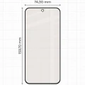 Matowe szkło hartowane Bizon Glass Matte Duo do Xiaomi Redmi Note 17 Pro 5G / Pro Max 5G, czarna ramka, 2 sztuki (2/4)