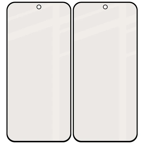 Matowe szkło hartowane Bizon Glass Matte Duo do Xiaomi Redmi Note 17 Pro 5G / Pro Max 5G, czarna ramka, 2 sztuki (4/4)